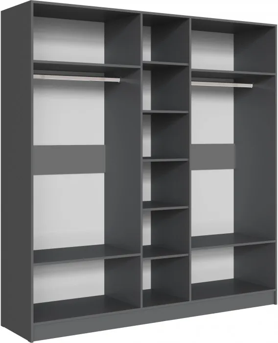 Шкаф Вегас 2000, Графит серый/Камень серый