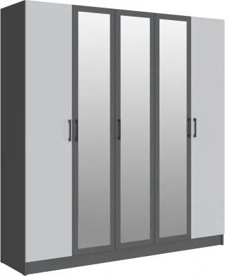 Шкаф Вегас 2000, Графит серый/Камень серый