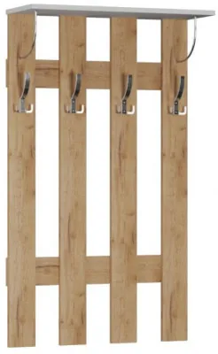 Ямайка вешалка ЯПВ-1 дуб крафт золотой/белый