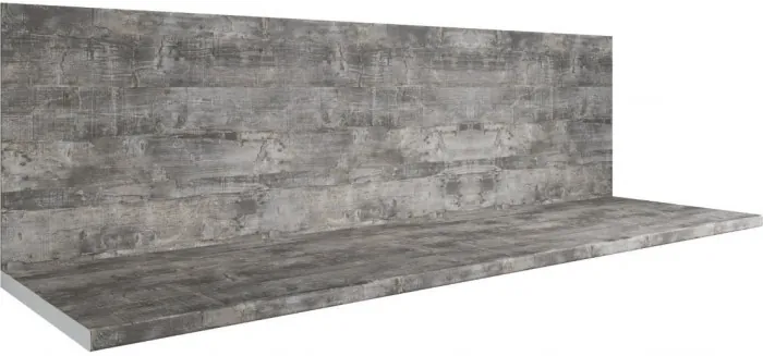 Кухонный гарнитур Танго 2,0м Дуб шале серебро/Дуб шале мореный