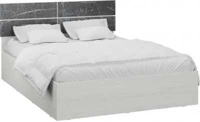 Теана Кровать 140+настил ДСП, ясень анкор светлый/мрамор дарк