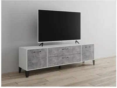 Тумба ТВ Парус-13 белый/ателье светлое