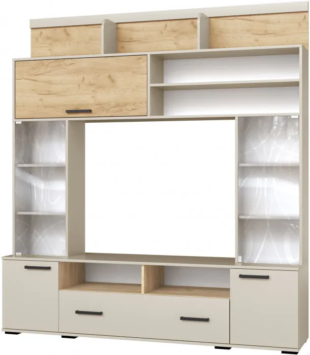 Модульная гостиная Оскар-18, композиция 2, Кашемир/Крафт золотой