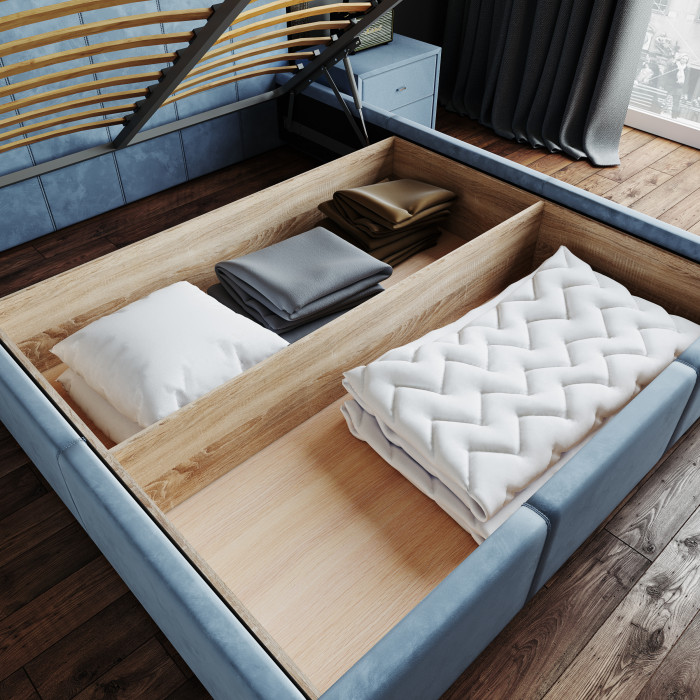 Рио Кровать интерьерная 120 коричневый квадрат, ПМ