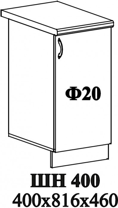 Ф-20 Катрин (ШВ 400, ШН 400, ШНТ 300, ШНУ 1000) МДФ топаз