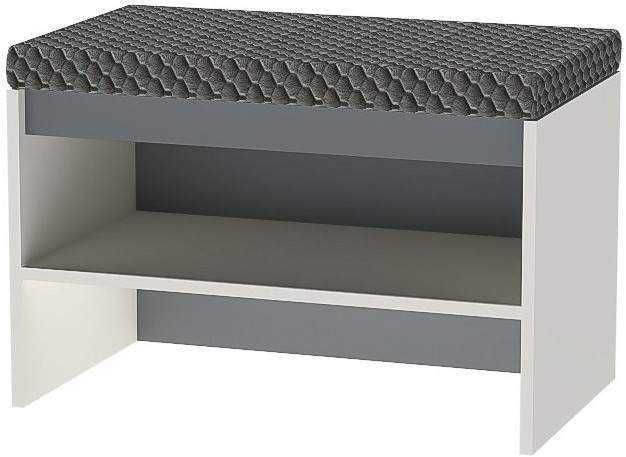 Модульная прихожая Иннэс 12 Набор 1 (Графит / Миндаль)