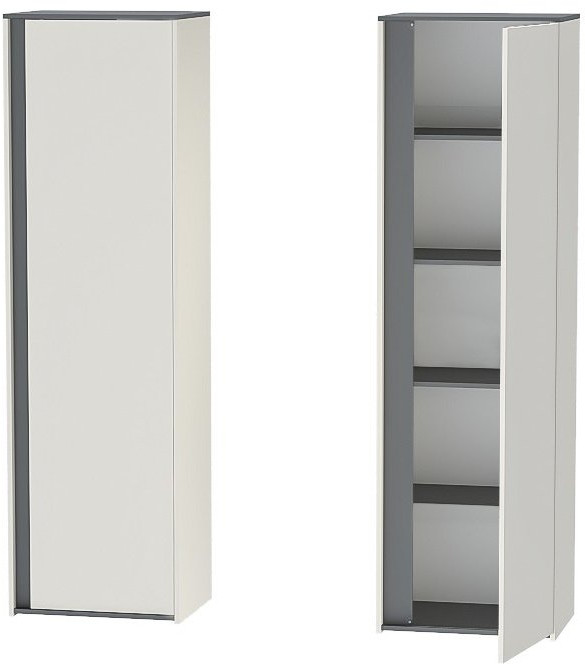 Модульная прихожая Иннэс 12 Набор 1 (Графит / Миндаль)