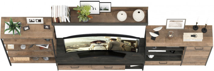 Трувор Гостиная 041, дуб гранж песочный/интра