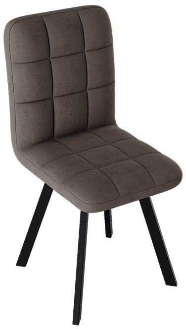 Франк ДП 2-17 Стул (паук) (Черный матовый/Микровелюр Бежевый)