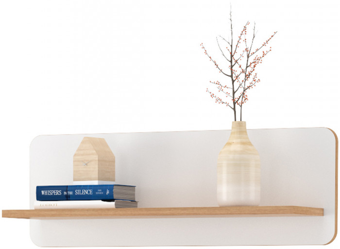 Вуди Компоновка № 08, цвет белый премиум/дуб крафт золотой, ШхГхВ 200х52,7х180,3 см., универсальная сборка