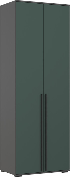 Норд Шкафы угловая композиция, Графит/Изумрудный