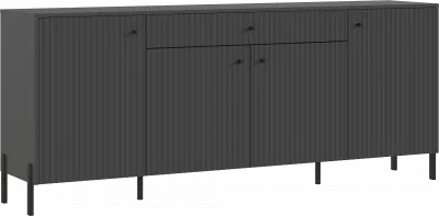 Оливия Комод графит/графит софт (металл)