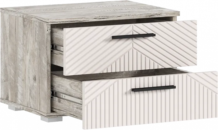 Сильвия Тумбы прикроватные 2шт, Кашемир/Дуб Юкон