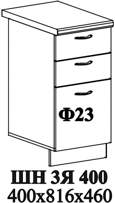 Ф-23 Катрин (ШН3Я 400) МДФ топаз