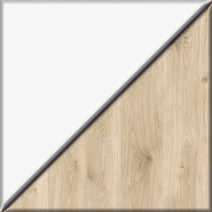 Эйп Детская № 6, цвет белый/дуб белый, сп. м. 800х1600 мм., б/м, основание есть, максимальная нагрузка 80 кг., рекомендуемая высота матраса 120 мм.