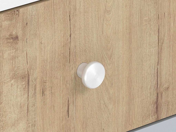 НМ 041.16 стол письменный Морти Дуб Бунратти/белый/серый