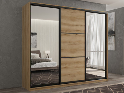 Шкаф-купе Кааппи 3 Эвок Прибрежный 240х45х230 см