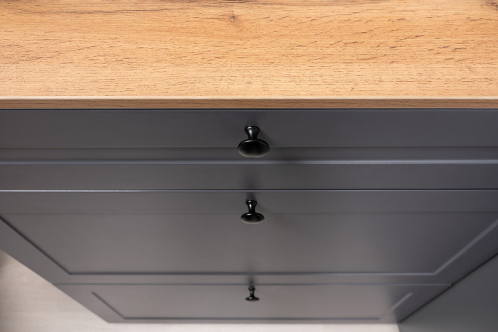 Остин 16.121 Тумба для обуви + 15.12 Вешалка, серый графит/дуб крафт золотой