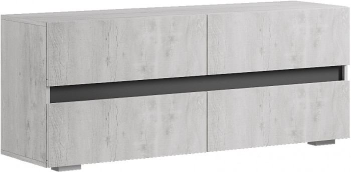 Тумба под ТВ ТБ-07 Мрия, Бетон пайн светлый, графит