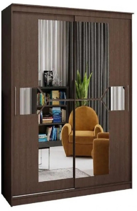 Шкаф-купе Элегант 1500 (Сандал светлый)