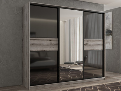 Шкаф-купе Кааппи 9 Эвок Окаменелый 180х45х230 см