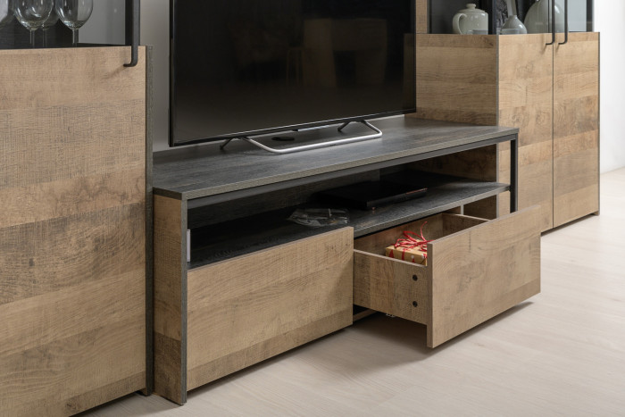 Трувор Гостиная 053, дуб гранж песочный/интра