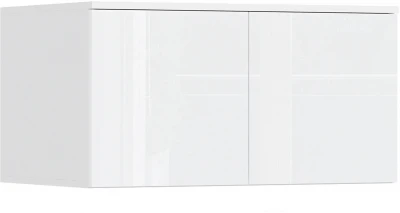 Норд Антресоль к шкафу 800 Белый/Белый глянец холодный