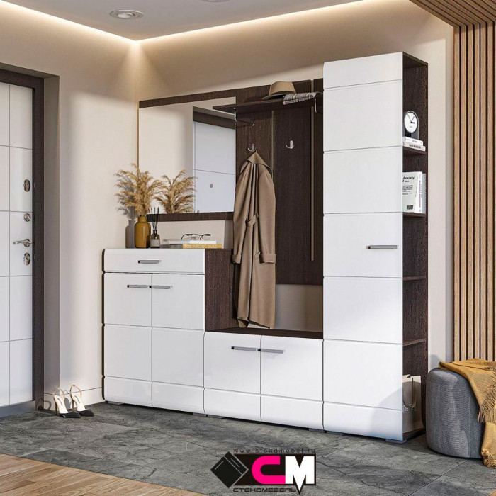 Прихожая Вегас Зеркало 800х814х20 шимо темный/кофе с молоком