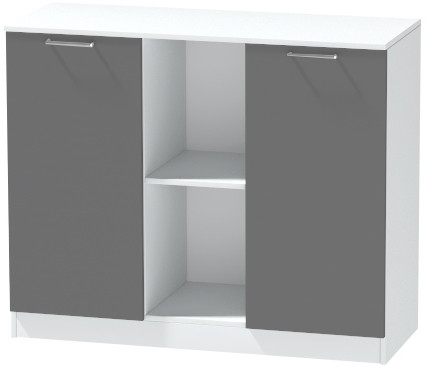 Комод №4 "Иннэс-7", Белый/Графит