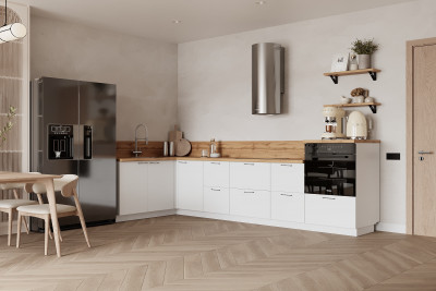 КГ Угловой 1500х3150 (без пм) Эмаль, Белый  Арника РМ в.3