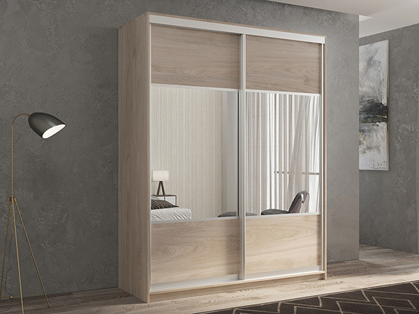 Шкаф-купе Кааппи 6 Кастелло Серый 160х60х230 см