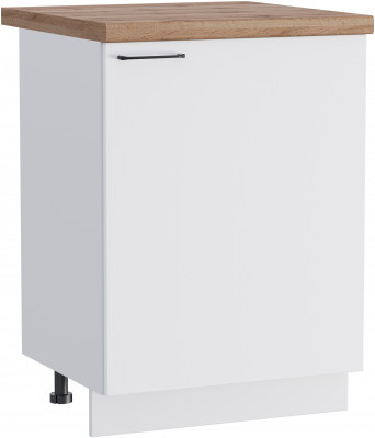 КГ ШН 600 Белый софт матовый/Белый гладкий Арника РМ (со столешницей)