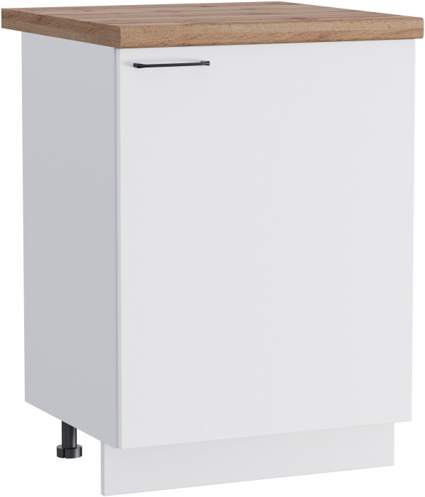 КГ ШН 600 Белый софт матовый/Белый гладкий Арника РМ (со столешницей)