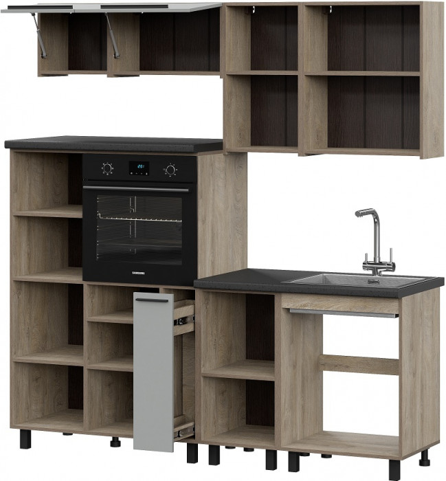 Кухня Этна 2.0 м. Комплект 1, софт грей