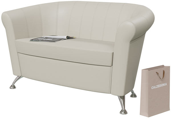 Банкетка 6-5156беж(БАШ) Лагуна, бежевая искусственная кожа (бежевый БАШ), ШхГхВ 128х63х79 см. Лагуна БОЛЬШАЯ !!!