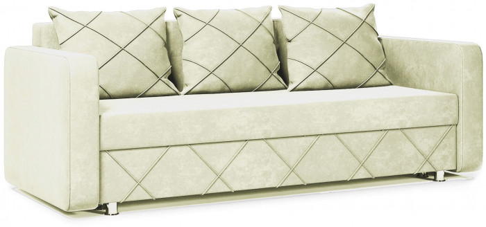 Раскладной диван-кровать, прямой, еврокнижка, цвет бежевый, Стелла 145х190