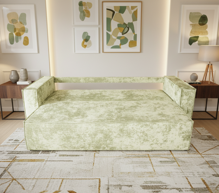 Диван-еврокнижка Лофт Люкс Плюш, 140х195, бежевый