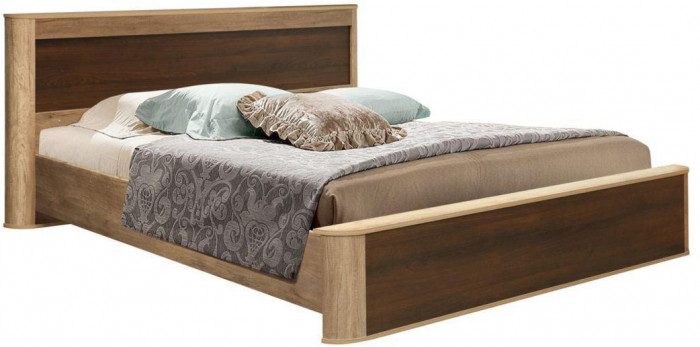 Кровать двуспальная Фантазия 34.25-02 New дуб каньон/дуб кальяри