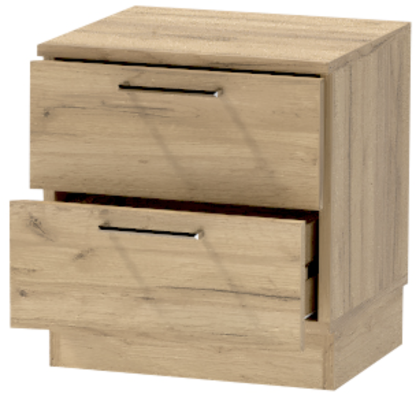 Тумба-6 прикроватная напольная "Иннэс-7", Дуб крафт золотой