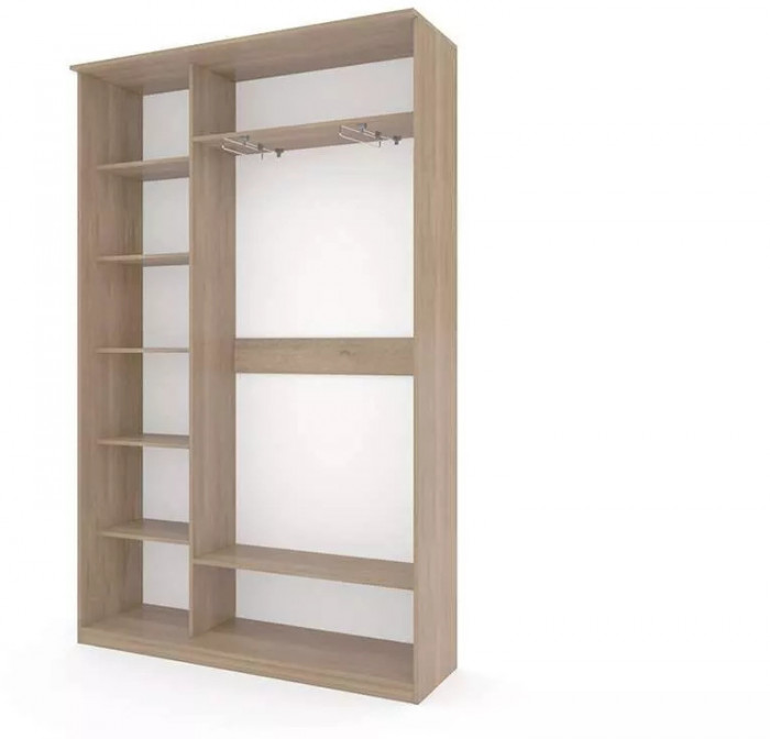 Шкаф купе Модерн 1490х450 2-х дверный 2-х секционный зеркало ясень
