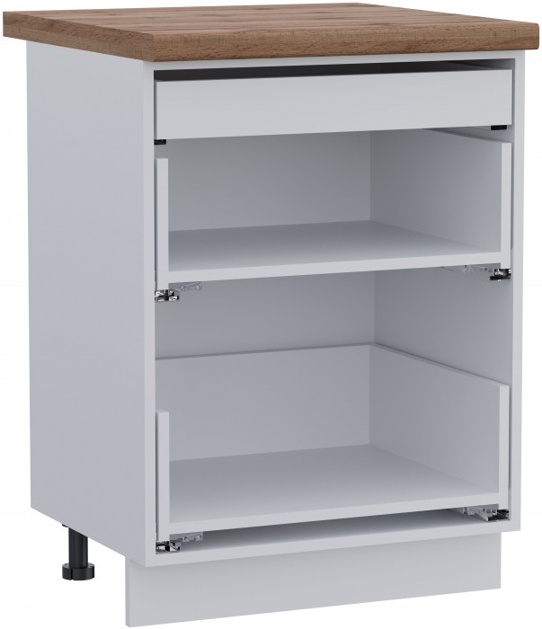 КГ ШН2Я 600 + внутр.ящ 600 Магнолия/Белый гладкий Арника РМ (со столешницей)