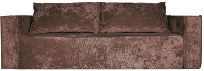 Диван-кровать Лофт Люкс Плюш, еврокнижка, независимый пружинный блок,140х195, коричневый