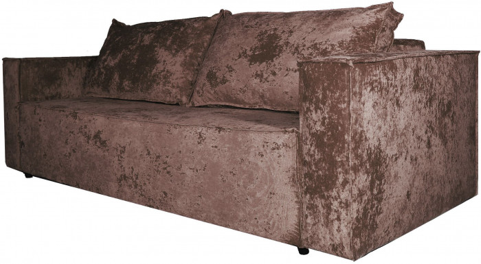 Диван-кровать Лофт Люкс Плюш, еврокнижка, независимый пружинный блок,140х195, коричневый