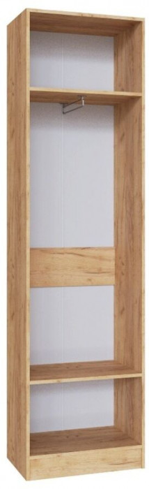 Руэлла Шкаф платяной дуб крафт золотой/белый