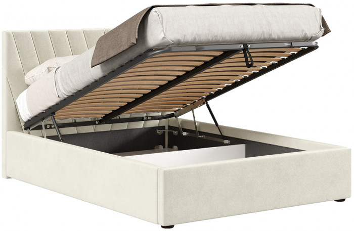 Кровать с подъёмным механизмом 1600 Палермо, светло-бежевый