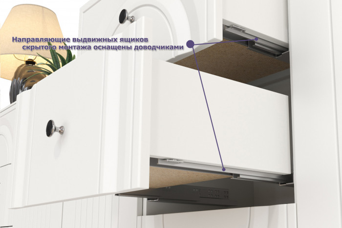 Валенсия Гостиная № 093, цвет ЛДСП белый шагрень/МДФ белый шагрень, ШхГхВ 188,2х38,4х225,2 см., универсальная сборка