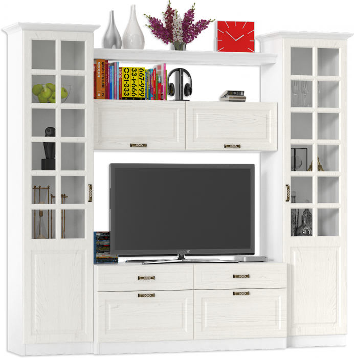 Ливерпуль Набор мебели 1, ясень ваниль/белый