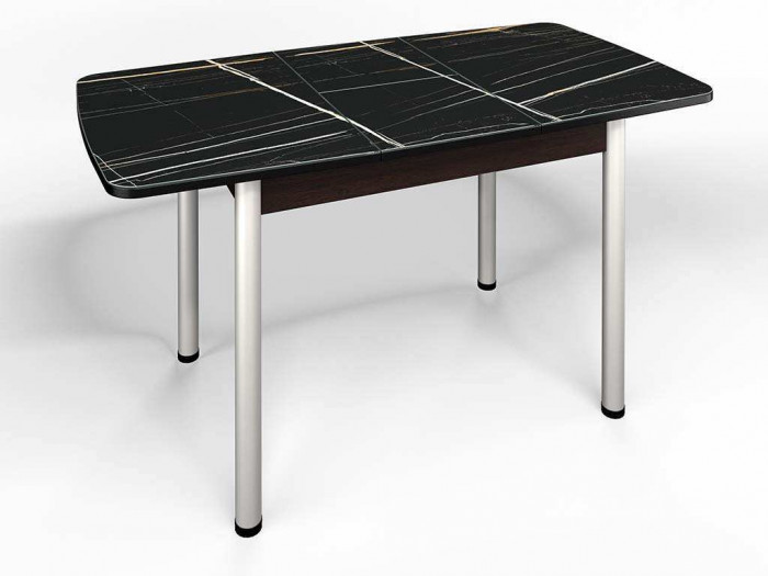 Стол СМ-3 Флорида ноги окрас круглый венге/серебро