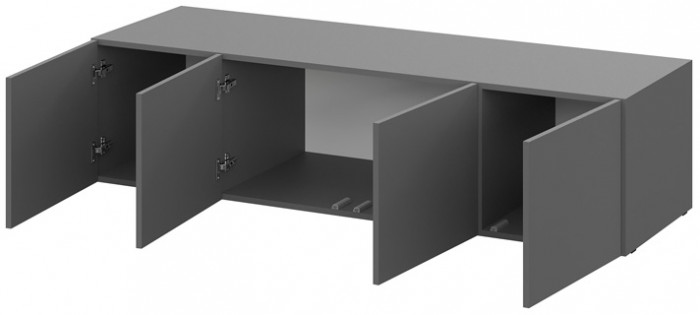 антресоль Берген А-1600 серый графит/серый графит