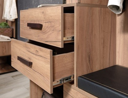 Тумба для обуви высокая Nature 89, дуб табачный